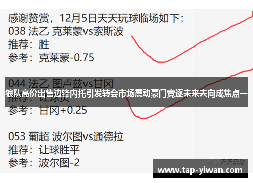 狼队高价出售边锋内托引发转会市场震动豪门竞逐未来去向成焦点一 狼队高价出售边锋内托引发转会市场震动豪门竞逐未来去向成焦点一